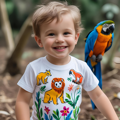 DIY: Hand-Painted Forest-Themed Outfit – Encourage Creativity, Environmental Awareness, and Conscious Fashion in Children 🌿🎨